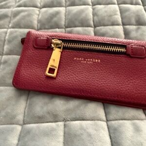 Marc Jacobs Burgundy Leather Wallet